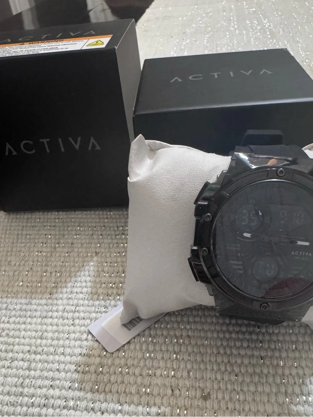 Ativa Men's Black Sport Chronograph Watch